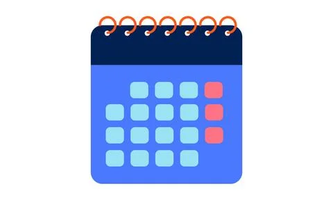 Calendar icon isolated vector Stock-Illustration