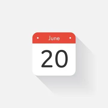 Calendar Icon with long shadow. Flat style. Date,day and month. Reminder. Vector イラスト素材