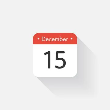 Calendar Icon with long shadow. Flat style. Date,day and month. Reminder. Vector 스톡 일러스트