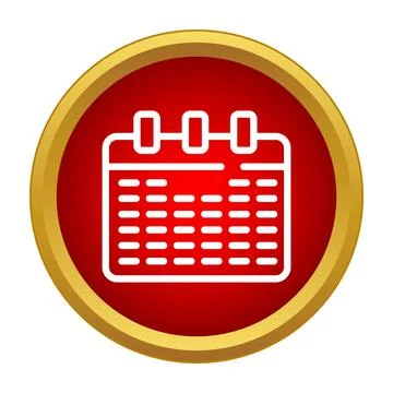 Calendar icon managing schedule and organizing important dates Stock Illustration