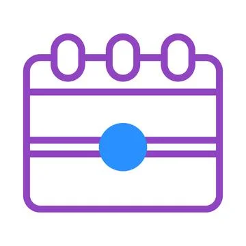 Calendar Icon with Marked Date for Schedule Plan Stock-Illustration