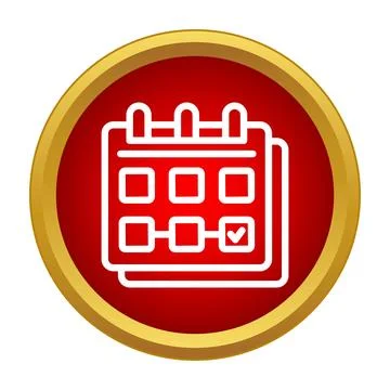 Calendar icon marking important date for schedule planning Stock Illustration