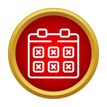 Calendar icon marking important dates or deadlines Stock Illustration