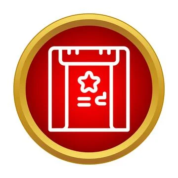 Calendar icon marking important event with star Stock Illustration