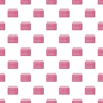 Calendar icon pattern representing time management and scheduling Stock Illustration