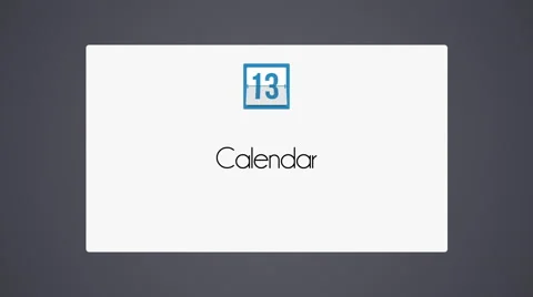 Calendar icon - planning Video stock 40744688