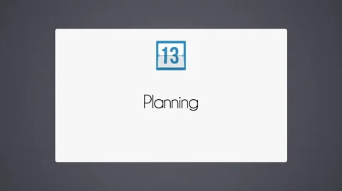 Calendar icon - planning Stock Footage 40744698