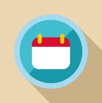 Calendar icon representing date, time, and scheduling appointments Stock Illustration