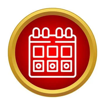 Calendar icon representing event scheduling, planning, and time management Illustration