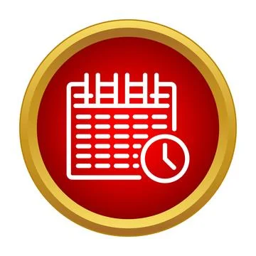 Calendar icon scheduling appointments planning time management Illustration