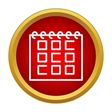 Calendar icon scheduling events planning important dates concept Stock Illustration