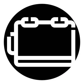 Calendar icon scheduling important events and date management Ilustração Stock