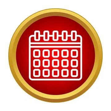 Calendar icon scheduling important events and planning agenda Illustration