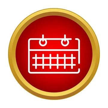 Calendar icon showcasing dates scheduling and time management Stockillustratie