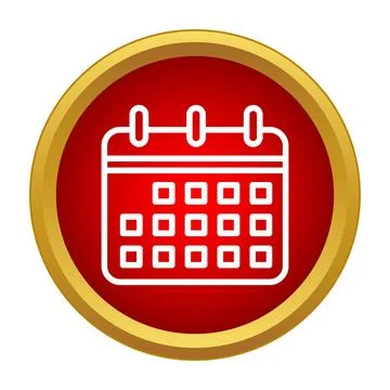 Calendar icon showing important dates and events Illustration