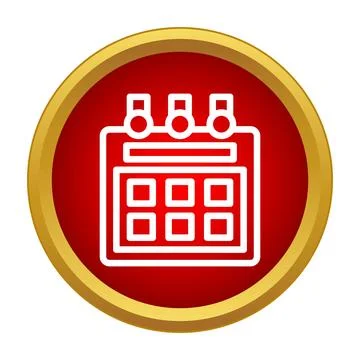 Calendar icon showing time scheduling and planning Illustration