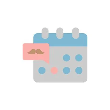 Calendar icon. Simple color vector elements of cultural activities icons for ui Stock Illustration