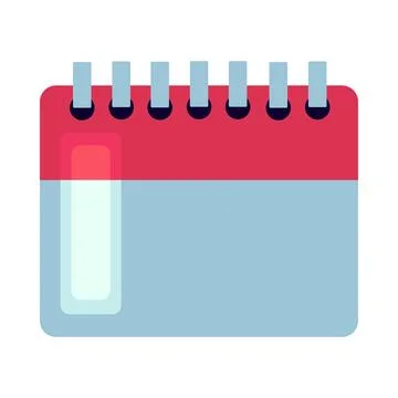 Calendar icon symbolizing schedule, planning, organization, appointment Illustrazione stock