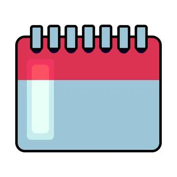 Calendar icon symbolizing schedule, planning, organization, appointment Stock Illustration