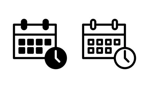 Calendar icon vector. Calender symbol Stock Illustration