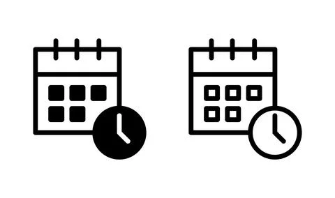 Calendar icon vector. Calender symbol Stock Illustration