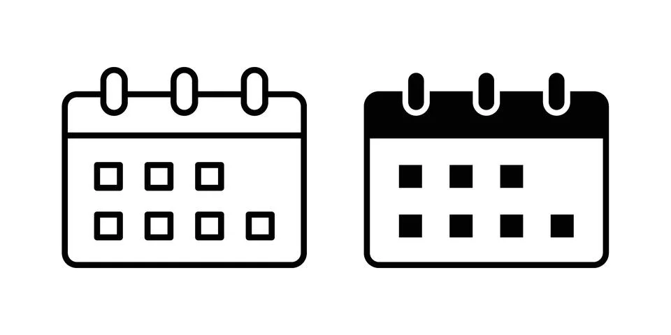 Calendar icon vector design illustrations Stock Illustration