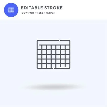 Calendar icon vector, filled flat sign, solid pictogram isolated on white, lo Illustrazione stock