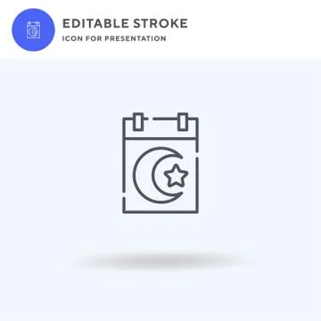 Calendar icon vector, filled flat sign, solid pictogram isolated on white, logo Stock Illustration
