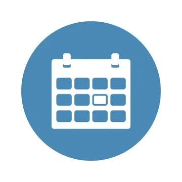 Calendar Icon Vector flat design style Stock Illustration