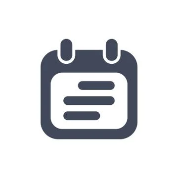 Calendar Icon Vector flat design style Stock Illustration
