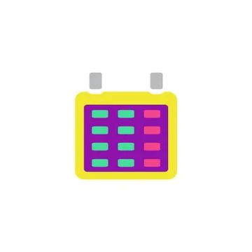 Calendar Icon Vector Stock Illustration