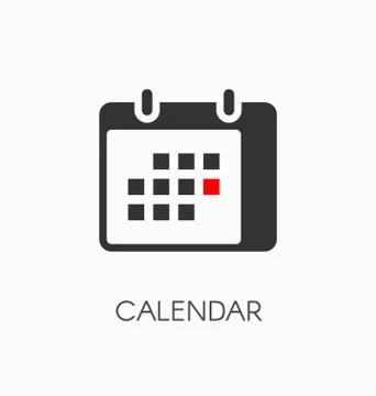 Calendar icon vector Stock Illustration