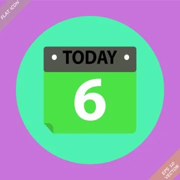 Calendar Icon - vector illustration. Flat design Stock Illustration