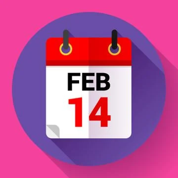 Calendar icon, vector illustration. Flat 2.0 design style. Stock Illustration