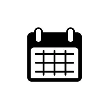 Calendar icon, vector illustration. Flat design style Stock Illustration