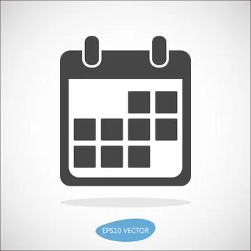 Calendar icon, vector illustration. Stock Illustration