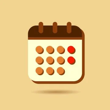 Calendar Icon vector illustration Stock Illustration