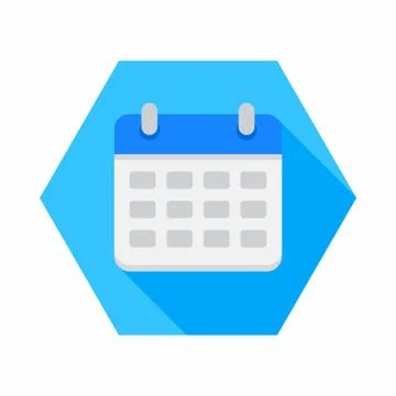 Calendar icon vector isolated. Stock Illustration