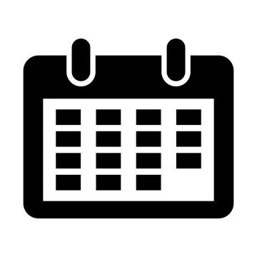 Calendar icon vector template illustration design Ilustración de archivo