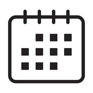 Calendar icon vector for your website design, logo, app, UI. Vector illustrat Stock Illustration