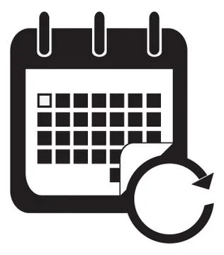 Calendar icons Stock Illustration