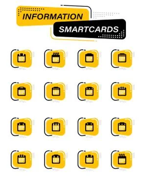 Calendar icons set Stock Illustration