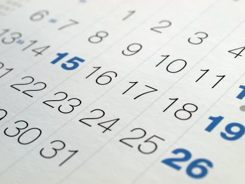 Calendar Stock Illustration