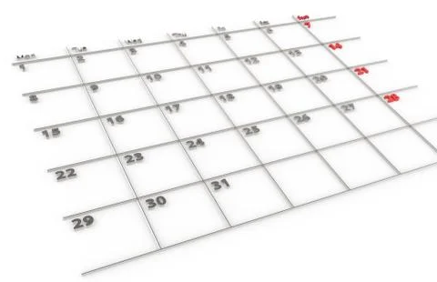 Calendar Stock Illustration