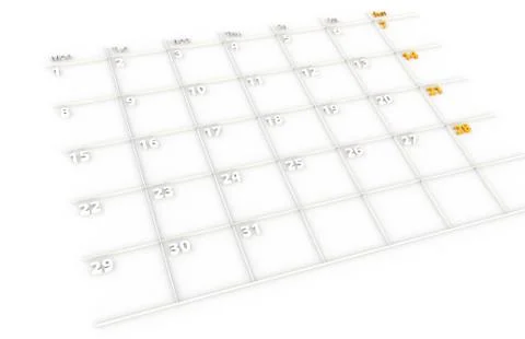 Calendar Stock Illustration