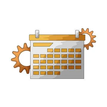 Calendar illustration Illustrazione stock