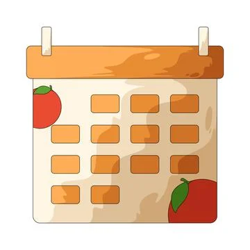 Calendar illustration Stock Illustration