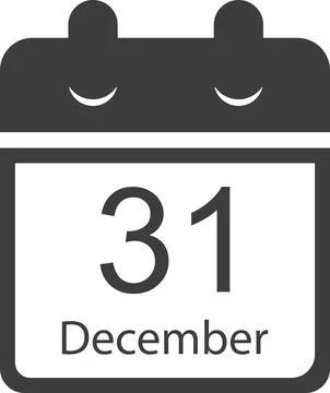 Calendar with inverted sheets of December. Vector image. Stock Illustration