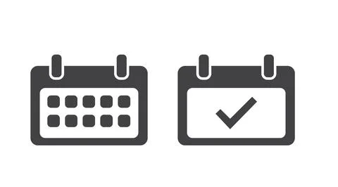 Calendar ion Set Stock Illustration