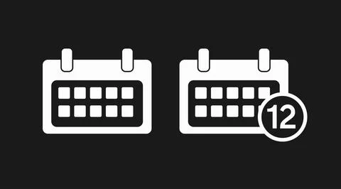 Calendar ion Set Stock Illustration